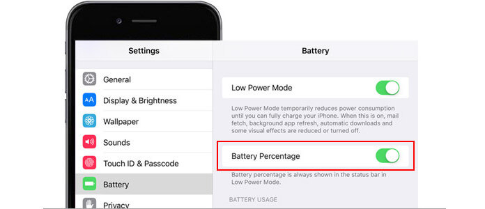 Cómo mostrar el porcentaje de batería del iPhone en el iPhone