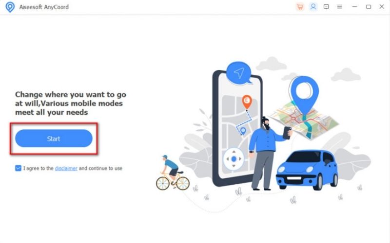 Haga clic en el botón de inicio