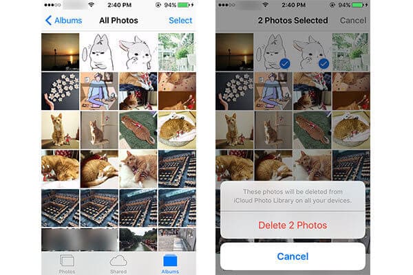 Eliminar fotos del iPhone directamente