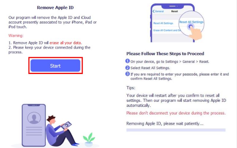 Haga clic en el botón de inicio