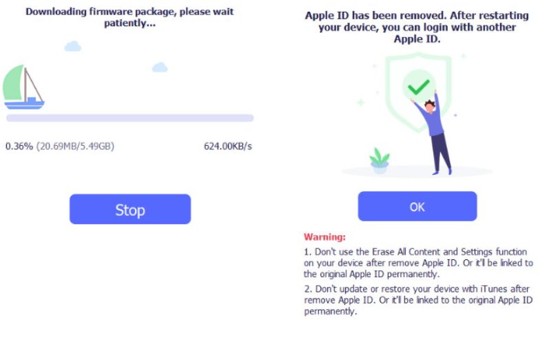 Eliminar ID de Apple completo
