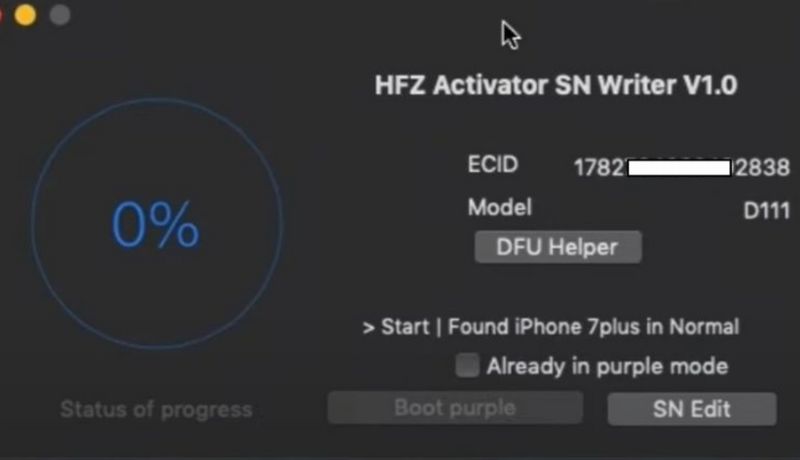 Utilice Activator Sn Writer