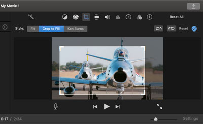 Recortar video en iMovie