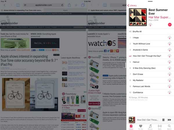 iPad de pantalla dividida iOS 10