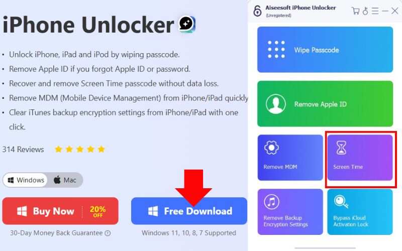 Elija el modo de tiempo de pantalla
