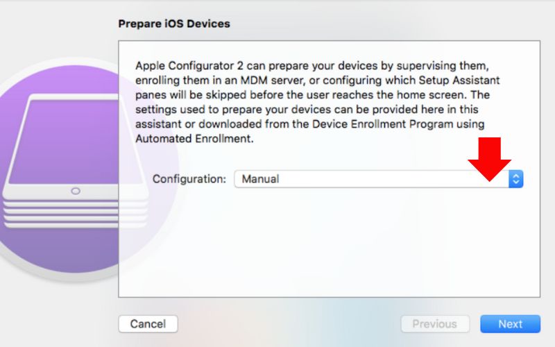 Haga clic en Configuración manual