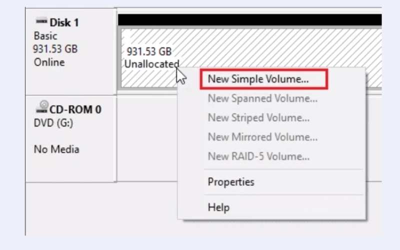 Elija Volumen simple