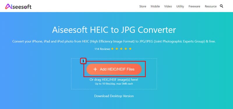 Subir archivos HEIC