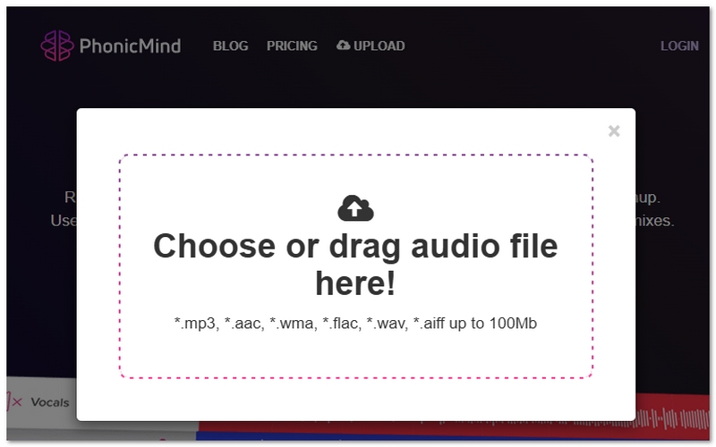Subir el audio