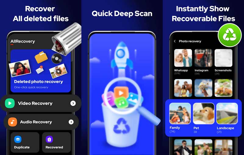 Aplicación de recuperación de fotos de Android Allrecovery