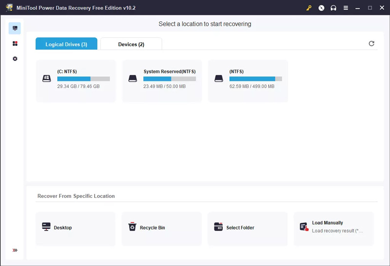 Minitool Power Recuperación de datos gratuita