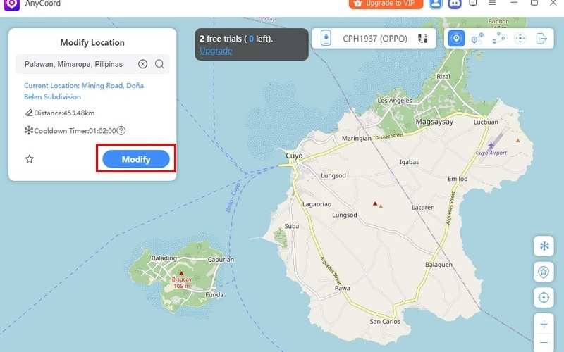 Pulsa Confirmar Modificar