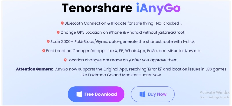 Tenorshare IAnygo Spoofer PC
