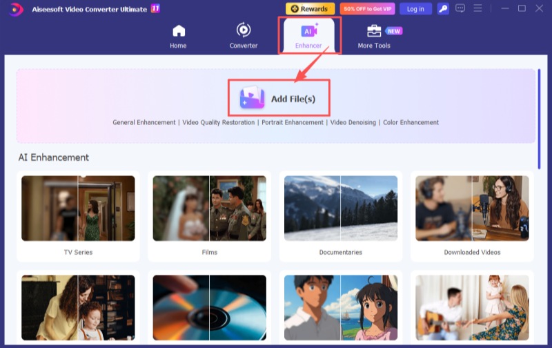 Añadir archivos del potenciador