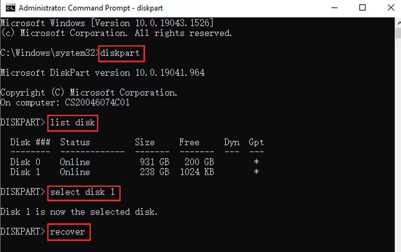 Recuperar tarjeta SD con Chkdsk en Windows
