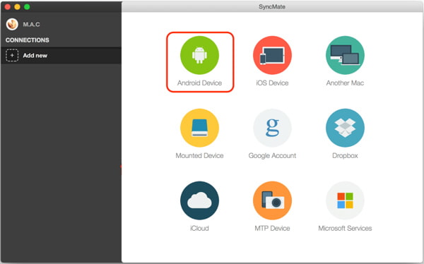 Conecte el dispositivo Android