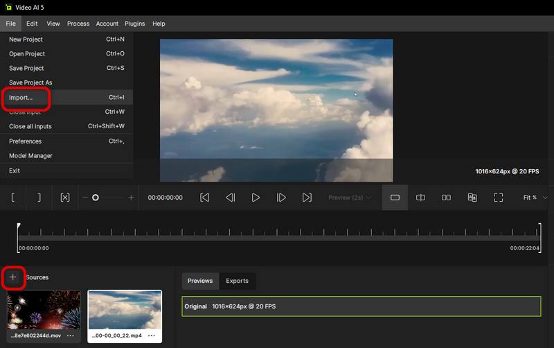 Importar archivo en Topaz