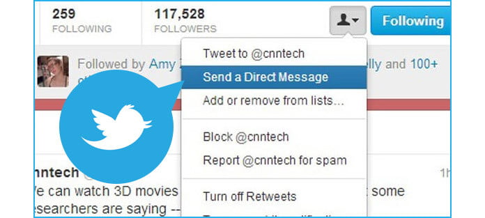 Mensajes directos de Twitter