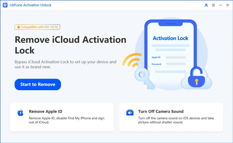 Funciones del desbloqueo de activación de Ultfone