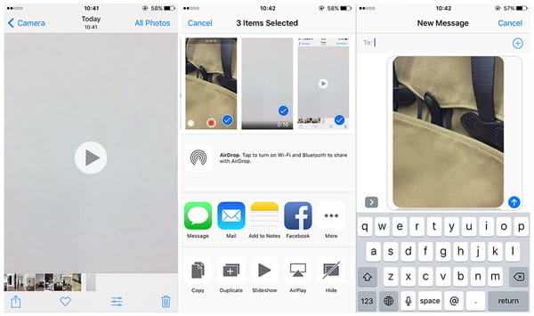 Mensajería de video en iPhone