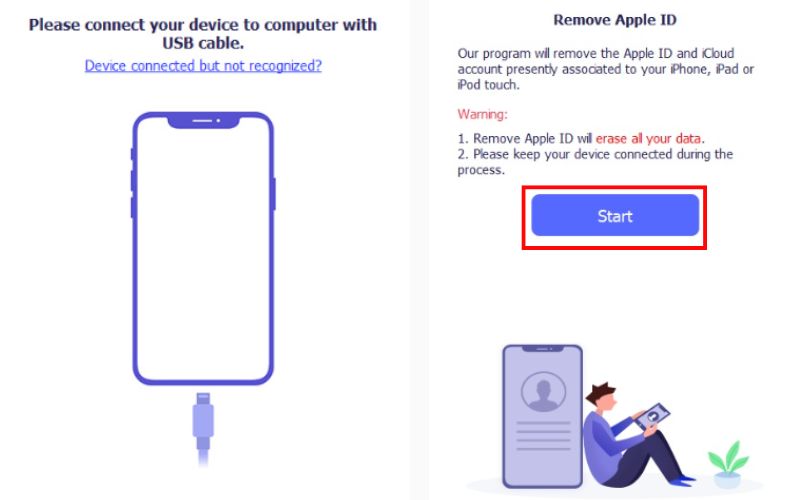 Haga clic en Iniciar eliminación