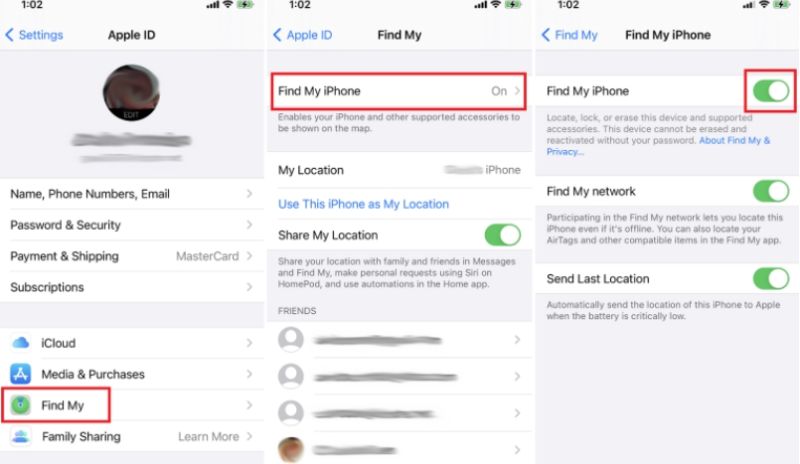 Desactivar Buscar mi