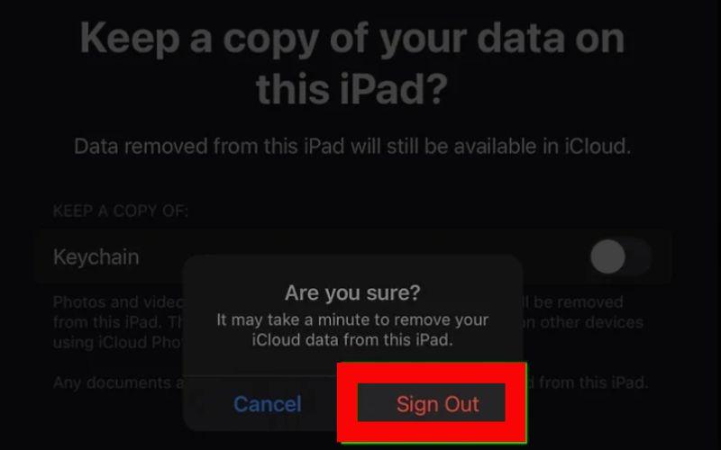 Haga clic en Cerrar sesión