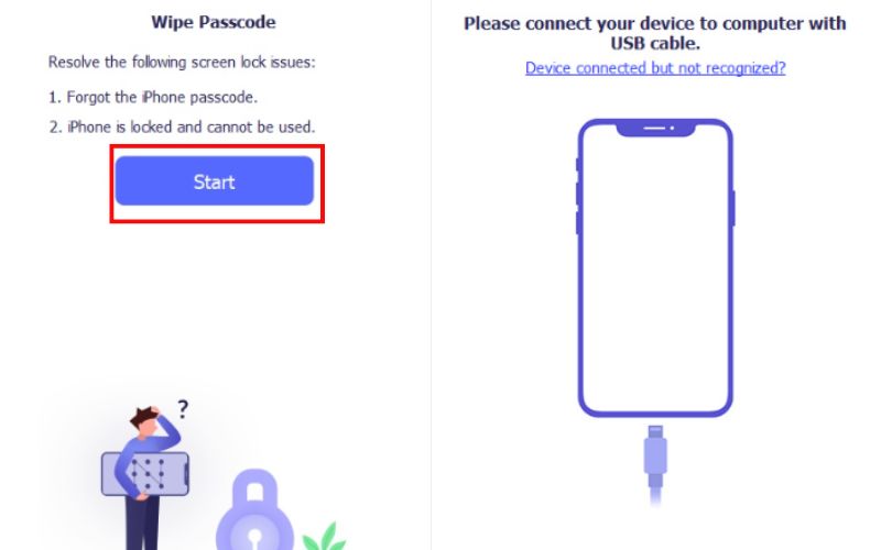 Haga clic en el botón de inicio