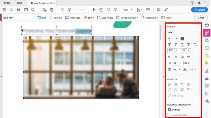 Editar un PDF Adobe Acrobat