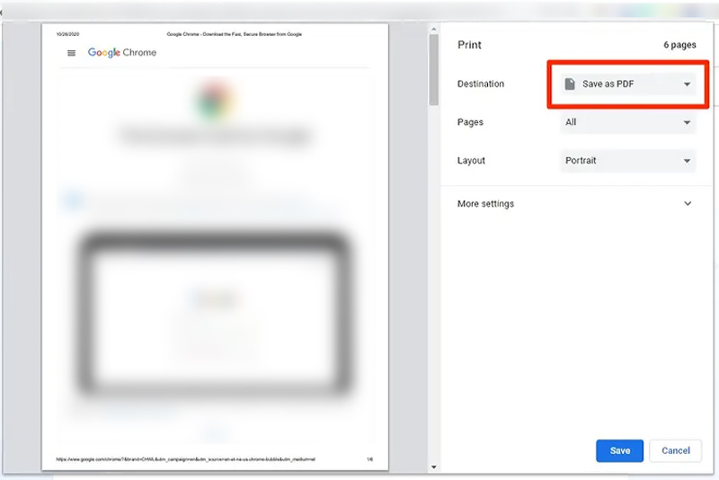 Hacer un PDF usando el navegador Chrome