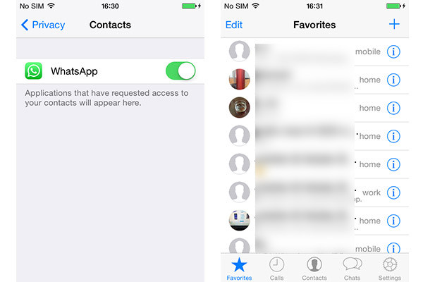 Agregar nuevos contactos a los favoritos de WhatsApp