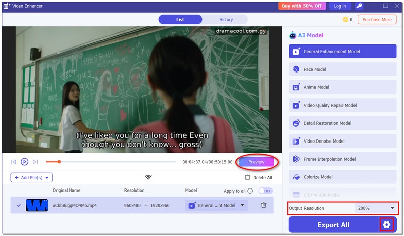 Ajustar formato y vista previa