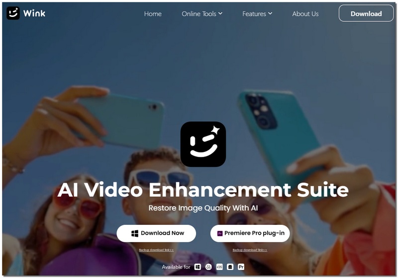 Mejora de vídeo con Wink Ai