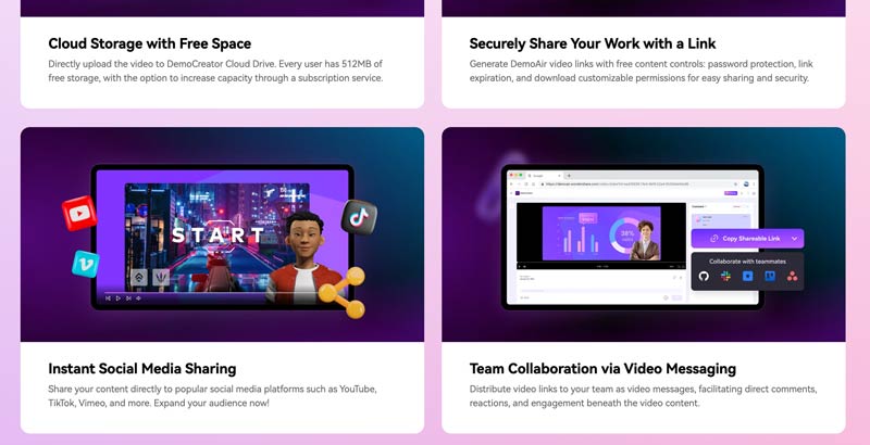 Wondershare DemoCreator Compartir