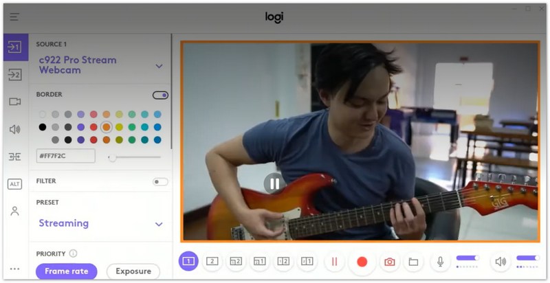 Capturadora de webcam Logitech