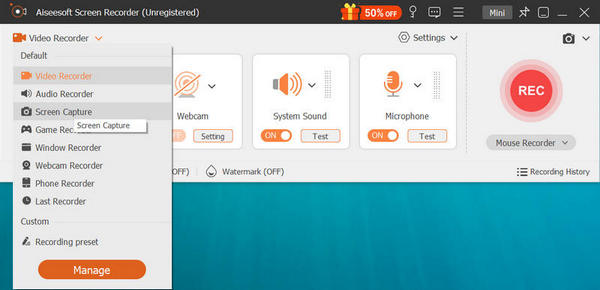 Grabador de pantalla de Lenovo