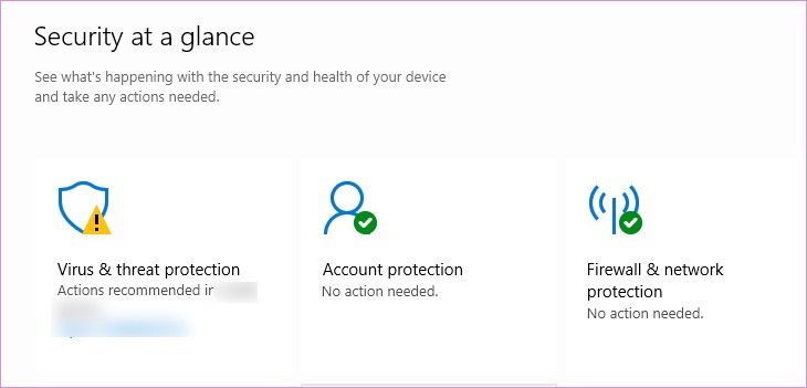 Protección contra virus y amenazas
