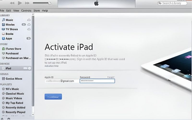 Reactivar a través de iTunes