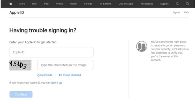 Ingresar ID de Apple