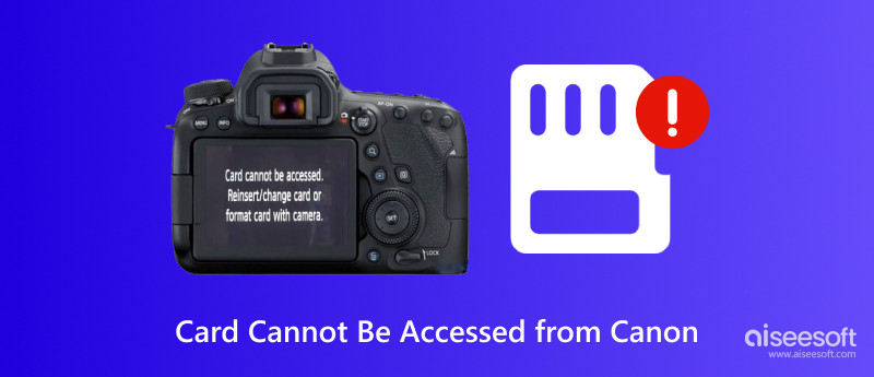 No se puede acceder a la tarjeta desde Canon
