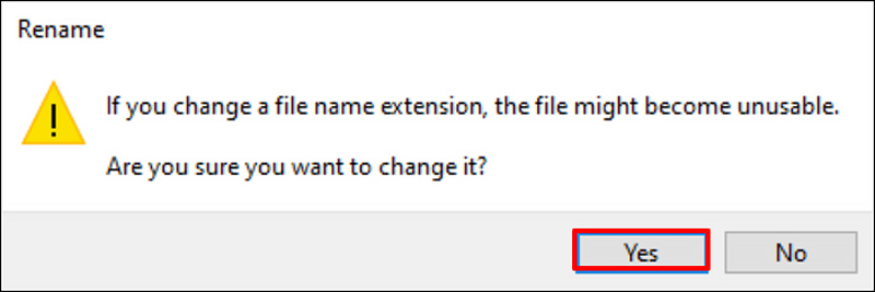 Cambiar la extensión del archivo de Excel Cambiar el nombre