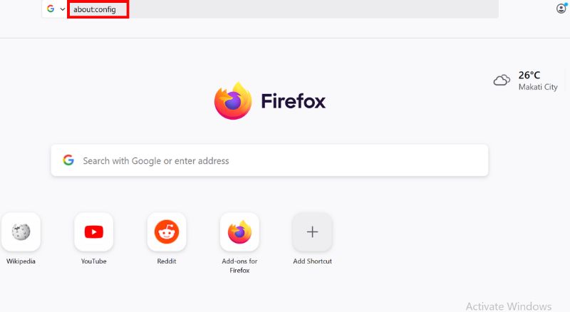 Entrar a la configuración