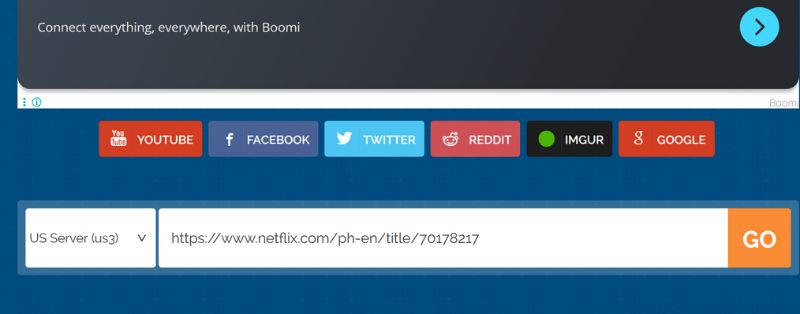 Ingresar URL del sitio web del bloque