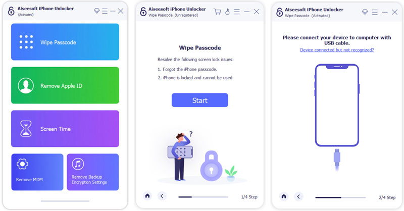 Borrar la contraseña olvidada del iPad del iPhone