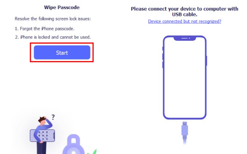 Haga clic en Iniciar para limpiar