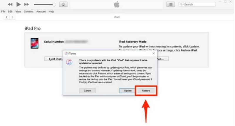 Restablecer el iPhone 12 a través del Finder de iTunes