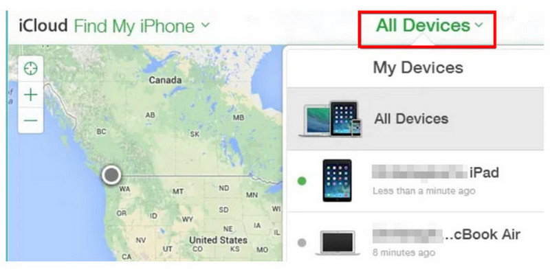 iCloud Buscar mi iPod Borrar