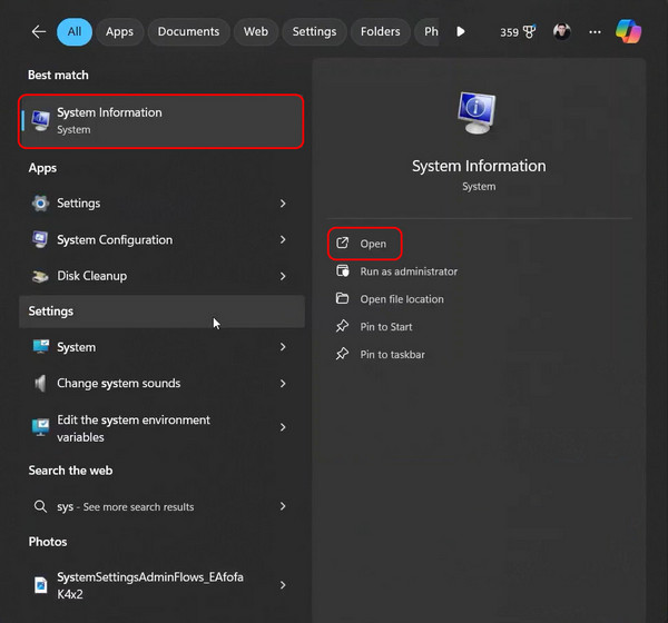 Información del sistema