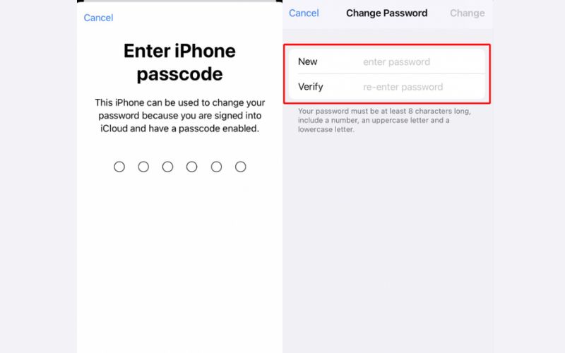 Establecer nueva contraseña