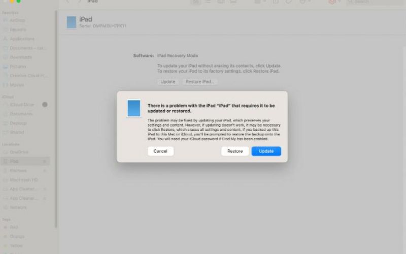 Haga clic en Restaurar iTunes